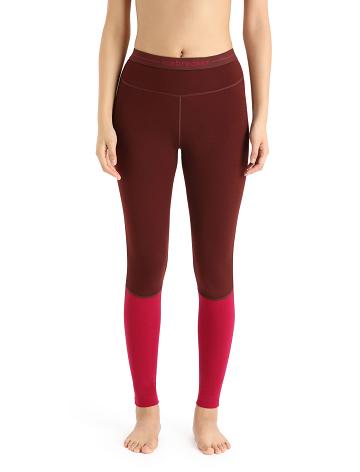 Icebreaker Merino 260 ZoneKnit™ Leggings Női Base Layers Rózsaszín | HU 1891HAPK